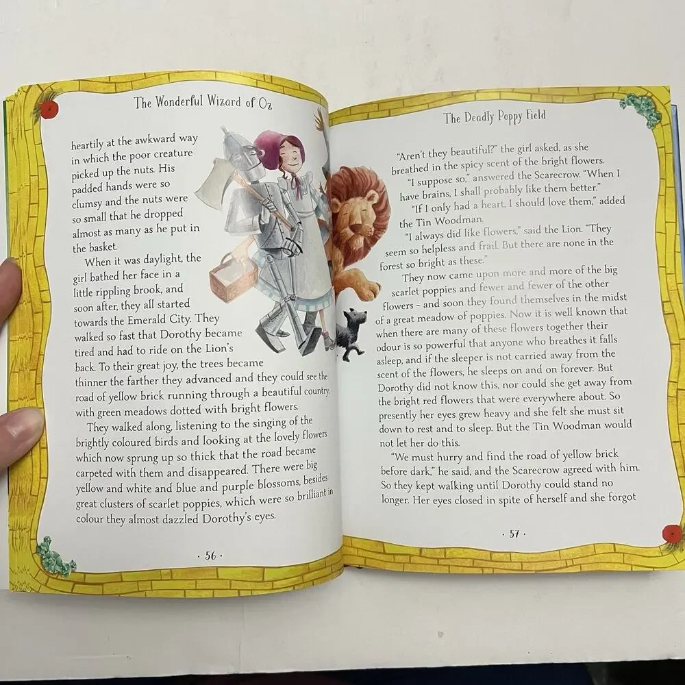 The Wonderful Wizard of Oz Hardcover Childrens Storybook By L Frank Baum